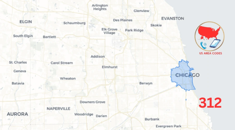 Area Code 312 Location
