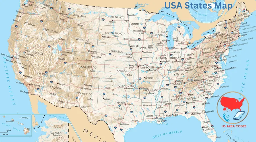USA States Map