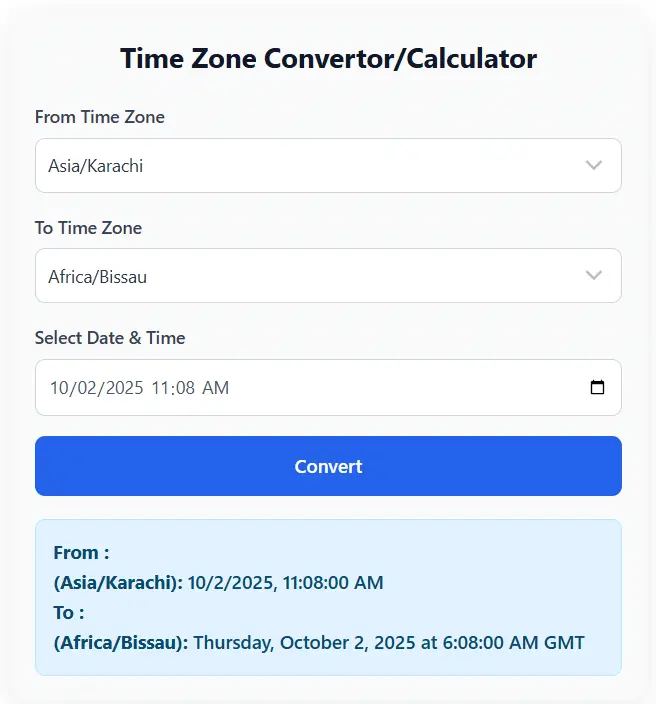 time zone converter